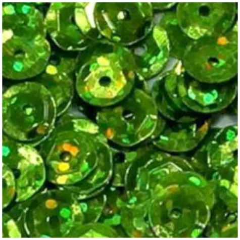 cekiny classic holo zielone jasne 6 mm 10 g brewis