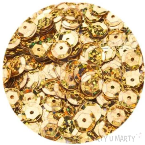 cekiny classic holo zlote 6 mm 10 g brewis