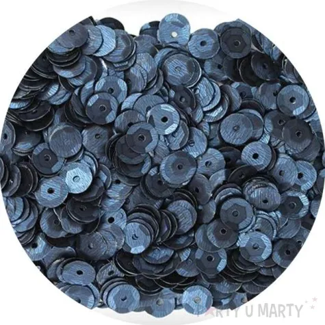 cekiny classic mat czarne 7 mm 10 g titanum