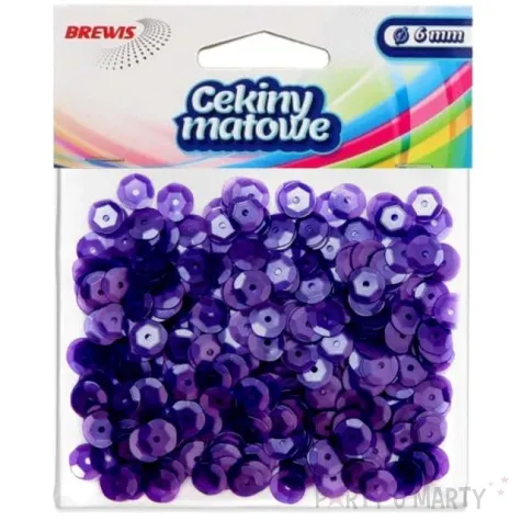 cekiny classic matowe fioletowe 8 mm brewis 10 g