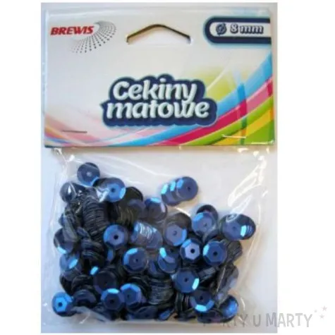 cekiny classic matowe niebieskie 8 mm brewis 10 g