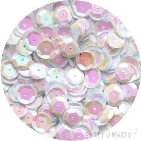 cekiny classic metalic biale 8 mm 10 g aliga