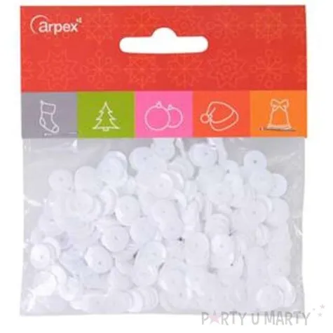 cekiny classic metalic biale 9 mm 15 g arpex