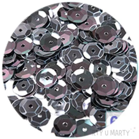 cekiny classic metalic czarne 6 mm 12 g czakos