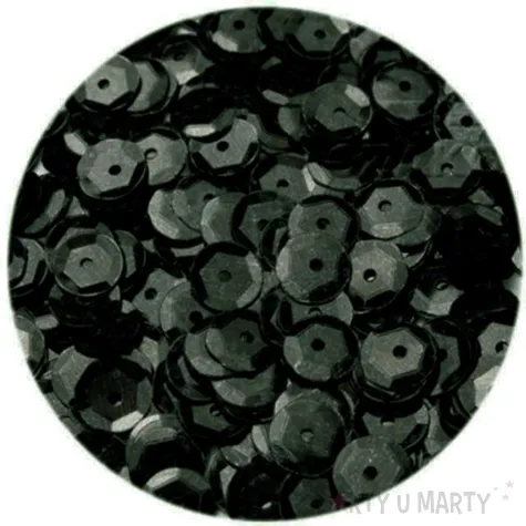 cekiny classic metalic czarne 8 mm 10 g aliga