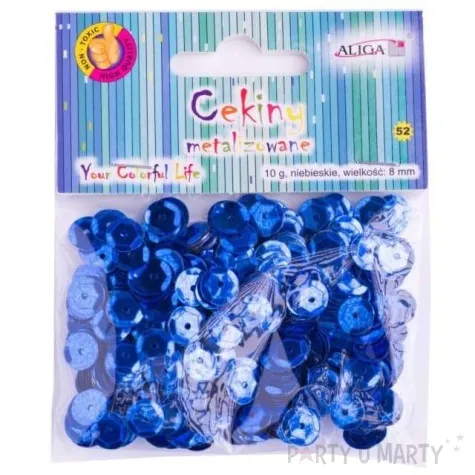 cekiny classic metalic niebieskie 8 mm 10 g aliga