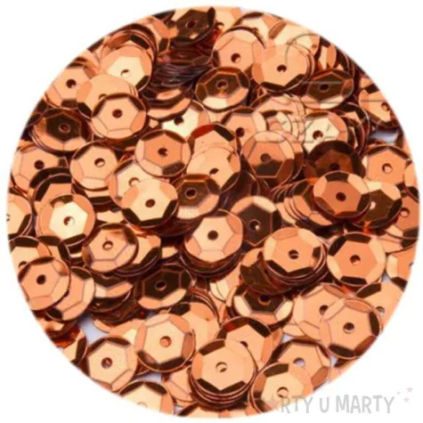 cekiny classic metalic pomaranczowe 6 mm 12 g czakos