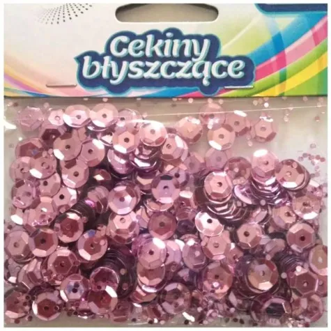 cekiny classic metalic rozowy 8 mm 10 g brewis