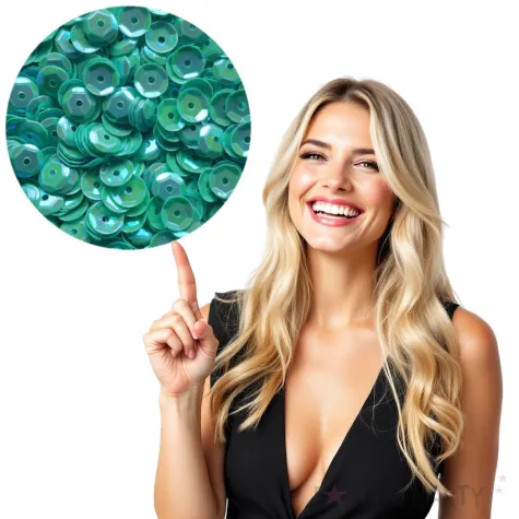 cekiny classic metalic turkusowe 6 mm 12 g czakos