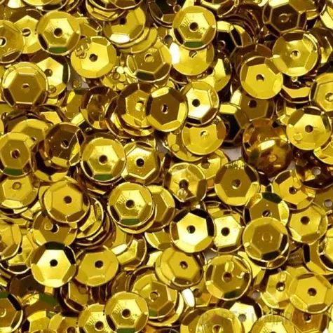 cekiny classic metalic zlote 6 mm 15 g dekoracjepolska