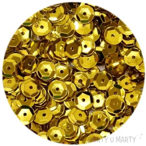 cekiny classic metalic zlote 6 mm 15 g dekoracjepolska