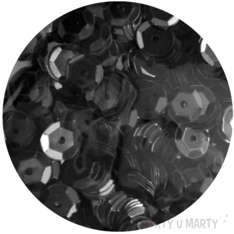 cekiny classic metalik czarny 6mm brewis 10g