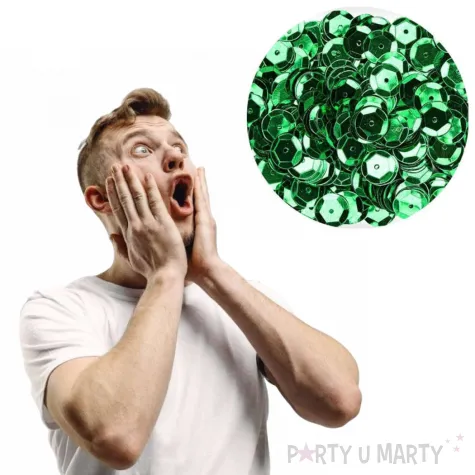 cekiny classic metalik zielony 6mm brewis 10g