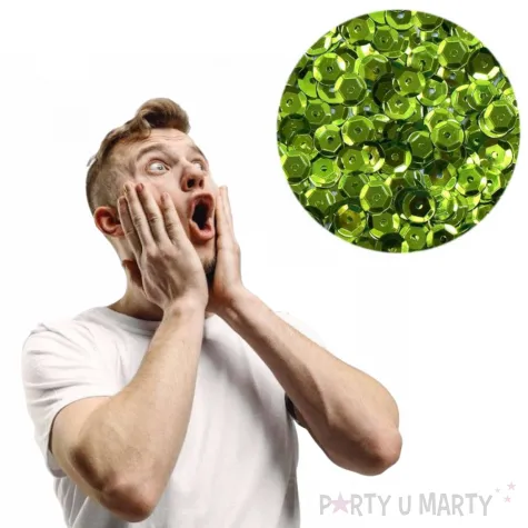 cekiny classic metalik zielony 6mm brewis 10g