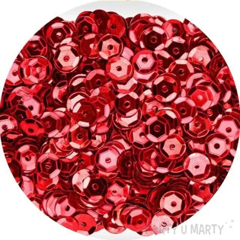 cekiny classic metallic czerwone 7 mm 14 g titanum