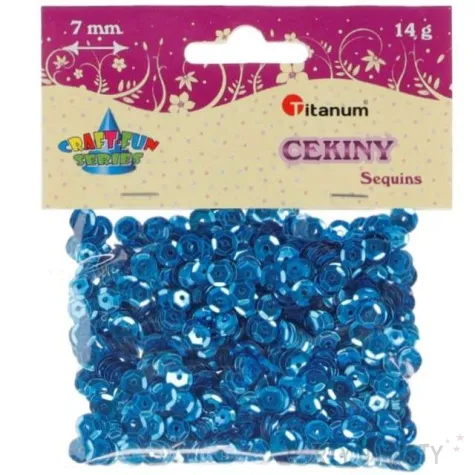 cekiny classic metallic turkusowe 7 mm 14 g titanum