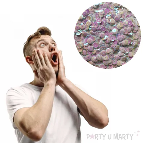 cekiny classic opalizujace bialy 6mm 10g