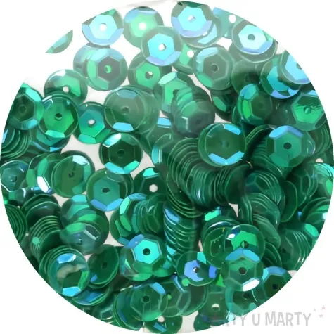 cekiny classic opalizujace zielony 8 mm 10 g brewis