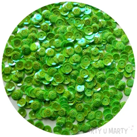 cekiny classic opalizujace zielony jasny brewis 6mm 10g