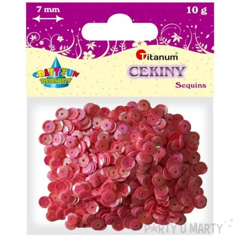 cekiny classic opalizujacy rozowe jasne 7 mm 10 g titanum