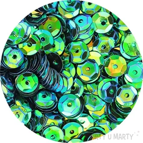 cekiny classic opalizujacy zielone 7 mm 10 g titanum