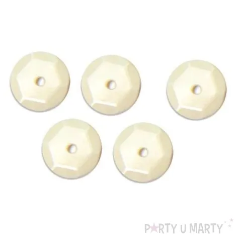 cekiny classic pastel biale 8 mm 10 g aliga