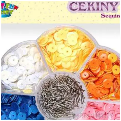 cekiny classic w pudelku mix titanum 15 mm 7 g