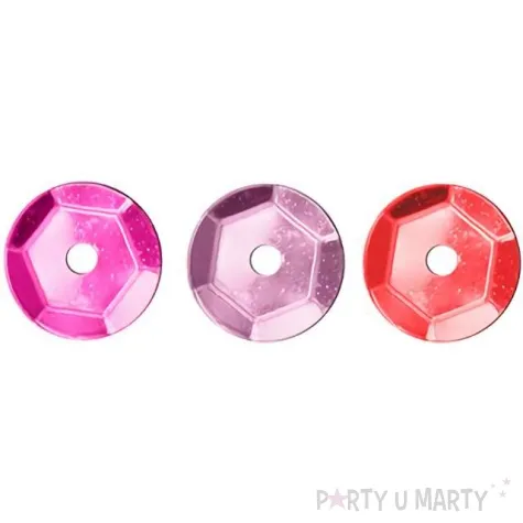 cekiny classic zestaw rozowo czerwony mix 3 szt titanum