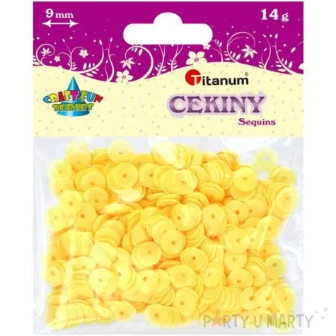 cekiny classic zolte 9 mm 14 g titanum