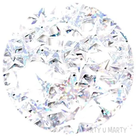 cekiny gwiazdki xl holo srebrne 15 mm 120 szt czakos