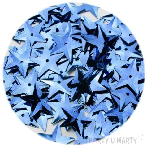 cekiny gwiazdki xl metalic niebieskie 15 mm 120 szt czakos