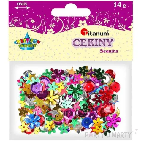 cekiny ksztaltki metal mix kolorowe 14 g titanum