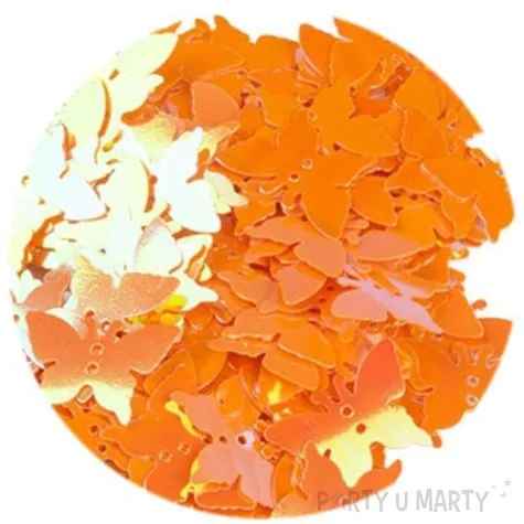 cekiny motylek pastel pomaranczowe 12x16 mm 100 szt czakos