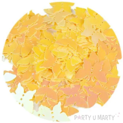 cekiny motylek pastel zolte 12x16 mm 100 szt czakos