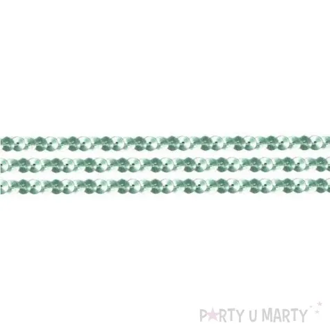 cekiny na sznurku srebrne 6 mm titanum 2 m