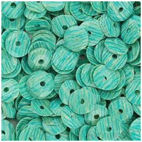 cekiny paski turkusowe 7 mm 10 g titanum