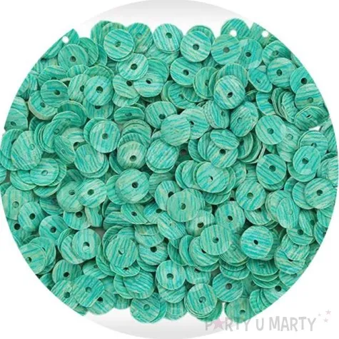 cekiny paski turkusowe 7 mm 10 g titanum