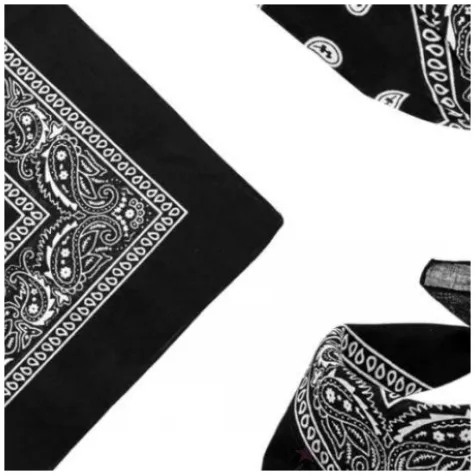 chusta kowbojska bandana czarny partytino