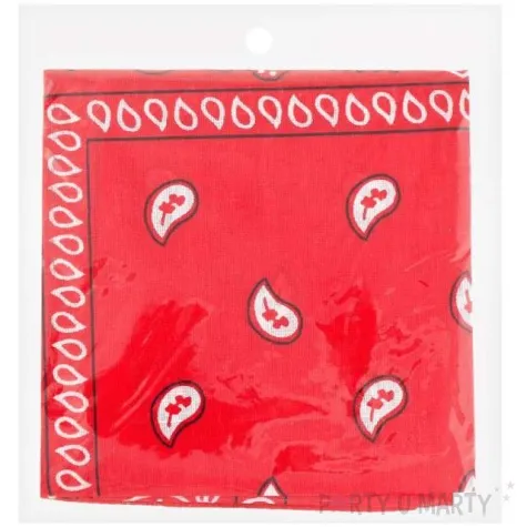 chusta kowbojska bandana czerwona godan