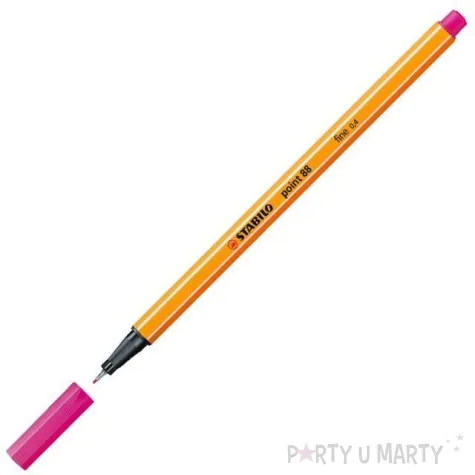 cienkopis point 88 rozowy 56 gr 0 4mm stabilo