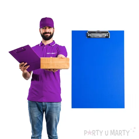 clipboard podkladka a4 z klipem niebieska d rect