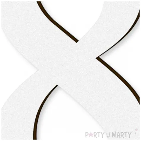 cyfra laminowana times 8 biala rozm m 60x100 mm