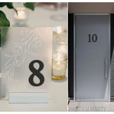 cyfra laminowana times 9 czarna rozm m 68x100 mm