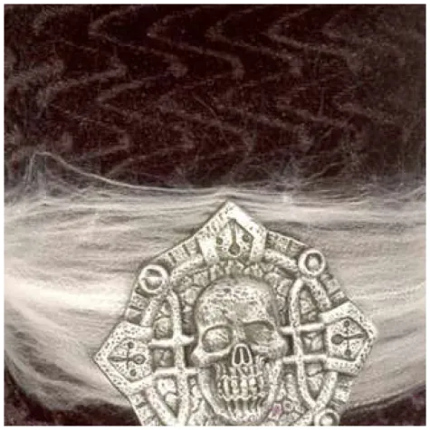 cylinder gotycki z czaszka czarny widmann