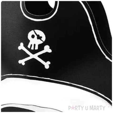 czapeczka papierowa pirat z opaska partydeco 1 szt