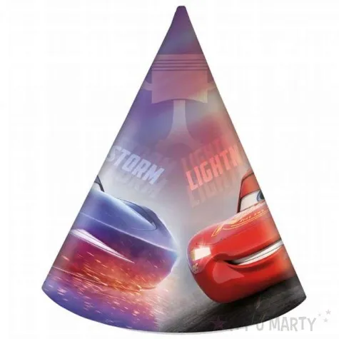 czapeczki papierowe cars the legend of the track procos 18 cm 6 szt