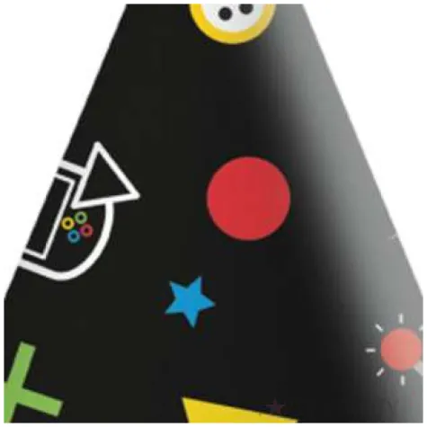 czapeczki papierowe gaming party procos 6 szt