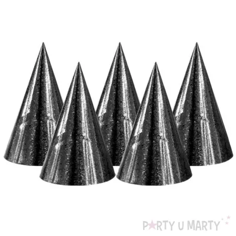 czapeczki papierowe holograficzne czarny godan 100 szt