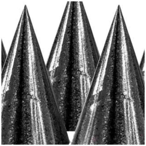 czapeczki papierowe holograficzne czarny godan 100 szt