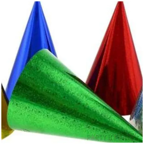 czapeczki papierowe holograficzne godan 5 szt